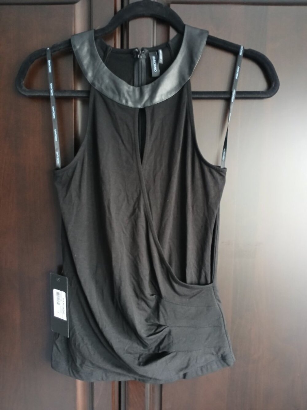 Marciano Size S Halter Style Black Top